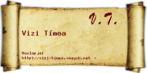 Vizi Tímea névjegykártya