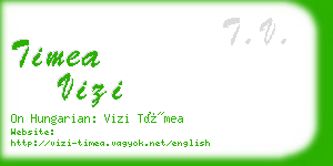 timea vizi business card